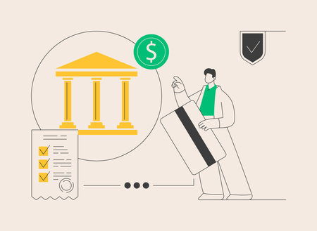 Banking operations abstract concept vector illustration.のイラスト素材