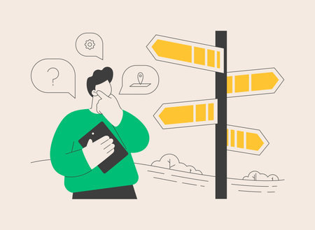 Decision management abstract concept vector illustration.のイラスト素材