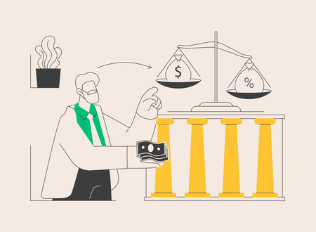 Retirement investments abstract concept vector illustration.のイラスト素材