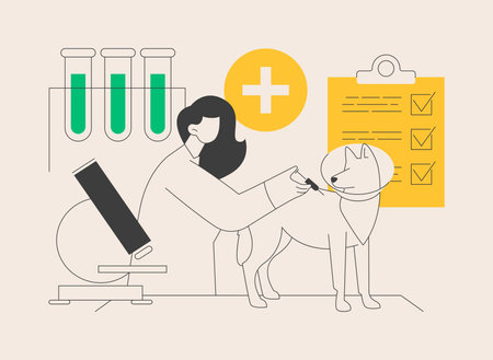 Vet clinic abstract concept vector illustration.のイラスト素材