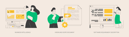 Business analysis abstract concept vector illustrations.のイラスト素材