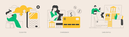 Retail software abstract concept vector illustrations.のイラスト素材