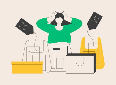 Purchasing habits abstract concept vector illustration.のイラスト素材