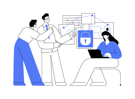 Chief security officer isolated cartoon vector illustrations.のイラスト素材