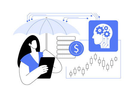 AI-Powered Risk Management Strategies abstract concept vector illustration.のイラスト素材