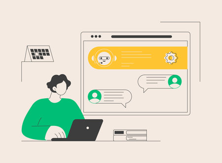 Customer self-service abstract concept vector illustration.のイラスト素材