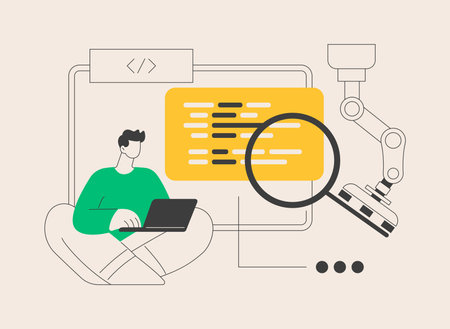 Open automation architecture abstract concept vector illustration.のイラスト素材