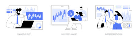 Investment funding isolated cartoon vector illustrations seのイラスト素材