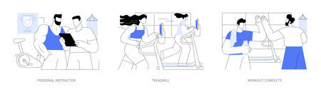 Sporty goal isolated cartoon vector illustrations seのイラスト素材