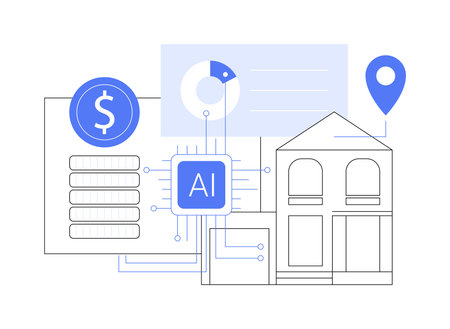 AI-Optimized Pricing Strategies abstract concept vector illustration.のイラスト素材