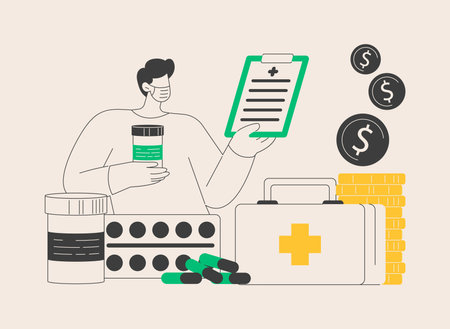 Emergency support fund abstract concept vector illustration.のイラスト素材