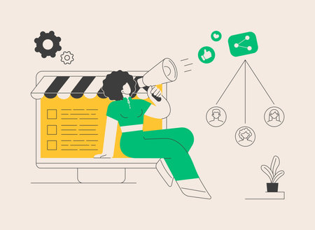 Referral program abstract concept vector illustration.のイラスト素材