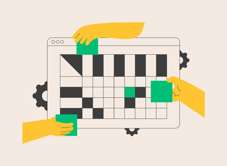 Design structure matrix abstract concept vector illustration.のイラスト素材