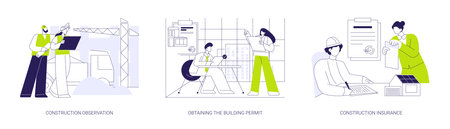 Commercial building abstract concept vector illustrations.のイラスト素材