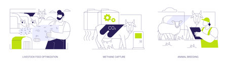 CO2 management abstract concept vector illustrations.のイラスト素材
