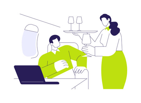 Business class service abstract concept vector illustration.のイラスト素材