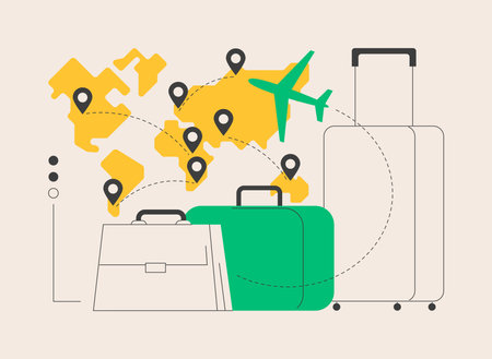 Migratory movement abstract concept vector illustration.のイラスト素材