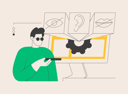 Web accessibility program abstract concept vector illustration.のイラスト素材