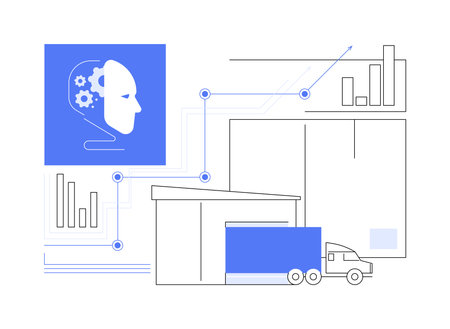 AI-Predictive Demand Analysis abstract concept vector illustration.のイラスト素材