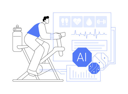 AI-Supported Equipment Design abstract concept vector illustration.のイラスト素材