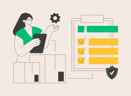 Product quality control abstract concept vector illustration.のイラスト素材