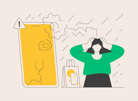 Defective product abstract concept vector illustration.のイラスト素材