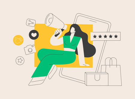Brand ambassador abstract concept vector illustration.のイラスト素材