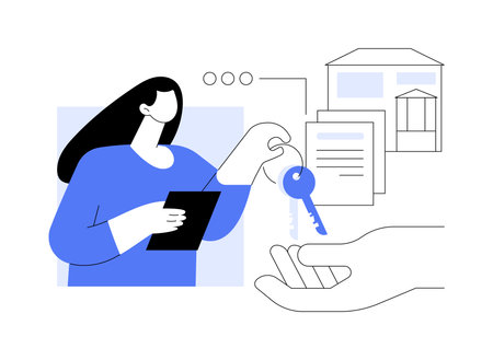 Leasing service isolated cartoon vector illustrations.のイラスト素材