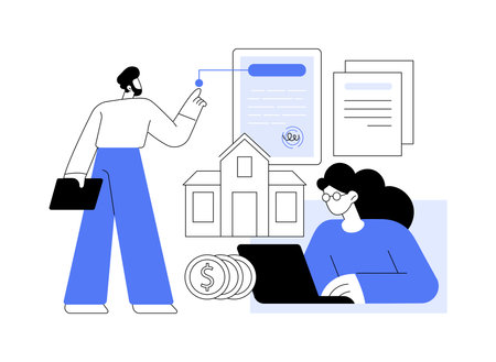 Virtual buying isolated cartoon vector illustrations.のイラスト素材