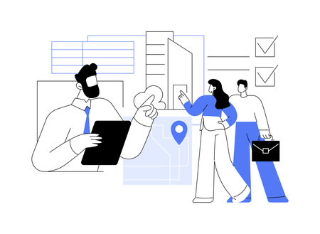 Real estate investment sales isolated cartoon vector illustrations.のイラスト素材