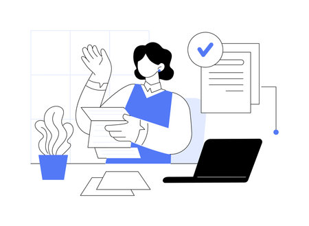Tax return isolated cartoon vector illustrations.のイラスト素材