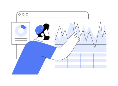 Learn to invest isolated cartoon vector illustrations.のイラスト素材
