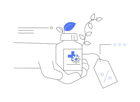 Biologically active additives abstract concept vector illustration.のイラスト素材