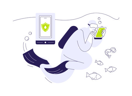 Waterproof pouch abstract concept vector illustration.のイラスト素材