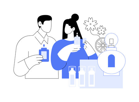 Favorite fragrance isolated cartoon vector illustrations.のイラスト素材