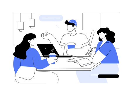 Coffee break isolated cartoon vector illustrations.のイラスト素材