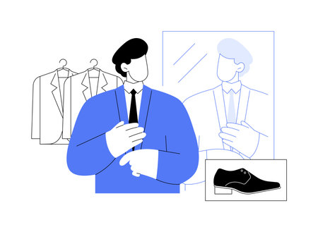 Classic fashion isolated cartoon vector illustrations.のイラスト素材