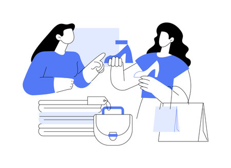 Friends advice on style isolated cartoon vector illustrations.のイラスト素材