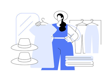 Designer collection isolated cartoon vector illustrations.のイラスト素材