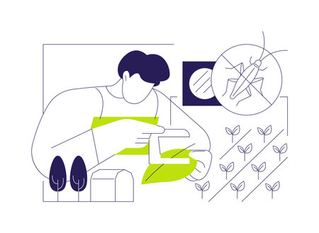 Integrated pest management abstract concept vector illustration.のイラスト素材