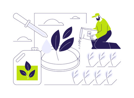 Biostimulants abstract concept vector illustration.のイラスト素材