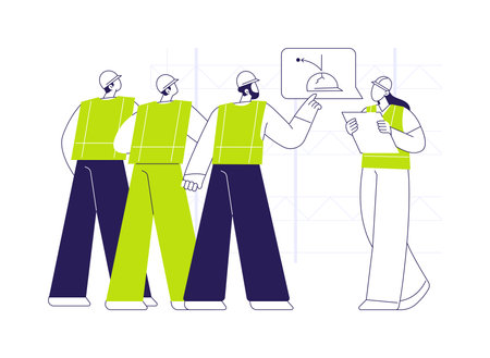 Workplace safety training abstract concept vector illustration.のイラスト素材