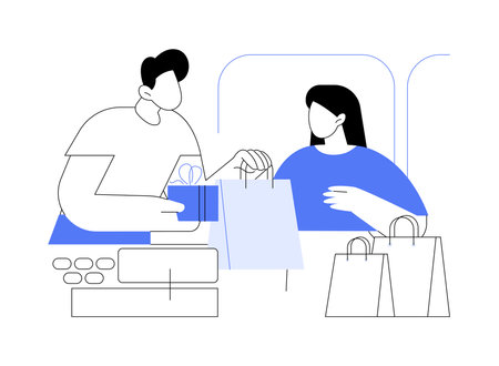 Gift with purchase isolated cartoon vector illustrations.のイラスト素材