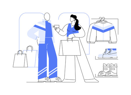 Winter clothing isolated cartoon vector illustrations.のイラスト素材