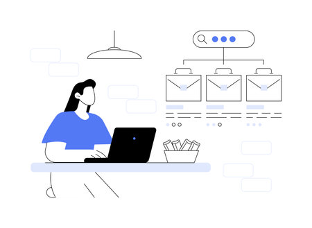 Job search abstract concept vector illustration.のイラスト素材