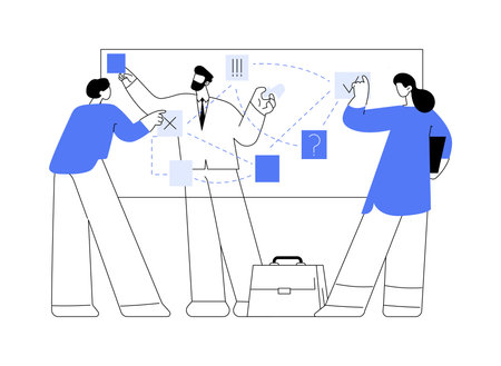 Business idea abstract concept vector illustration.のイラスト素材
