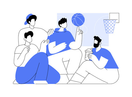 Basketball isolated cartoon vector illustrations.のイラスト素材