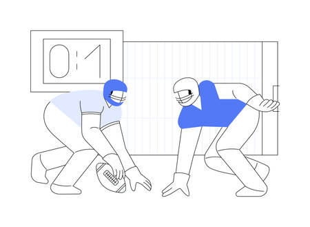 Football isolated cartoon vector illustrations.のイラスト素材