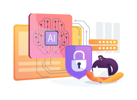 AI-Driven Fraud Prevention abstract concept vector illustration.のイラスト素材