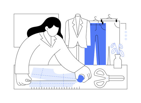 Clothing pattern isolated cartoon vector illustrations.のイラスト素材